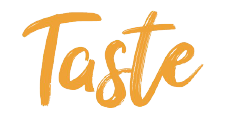 Logo do cliente Taste, marca parceira da agência de publicidade Godiva Propaganda