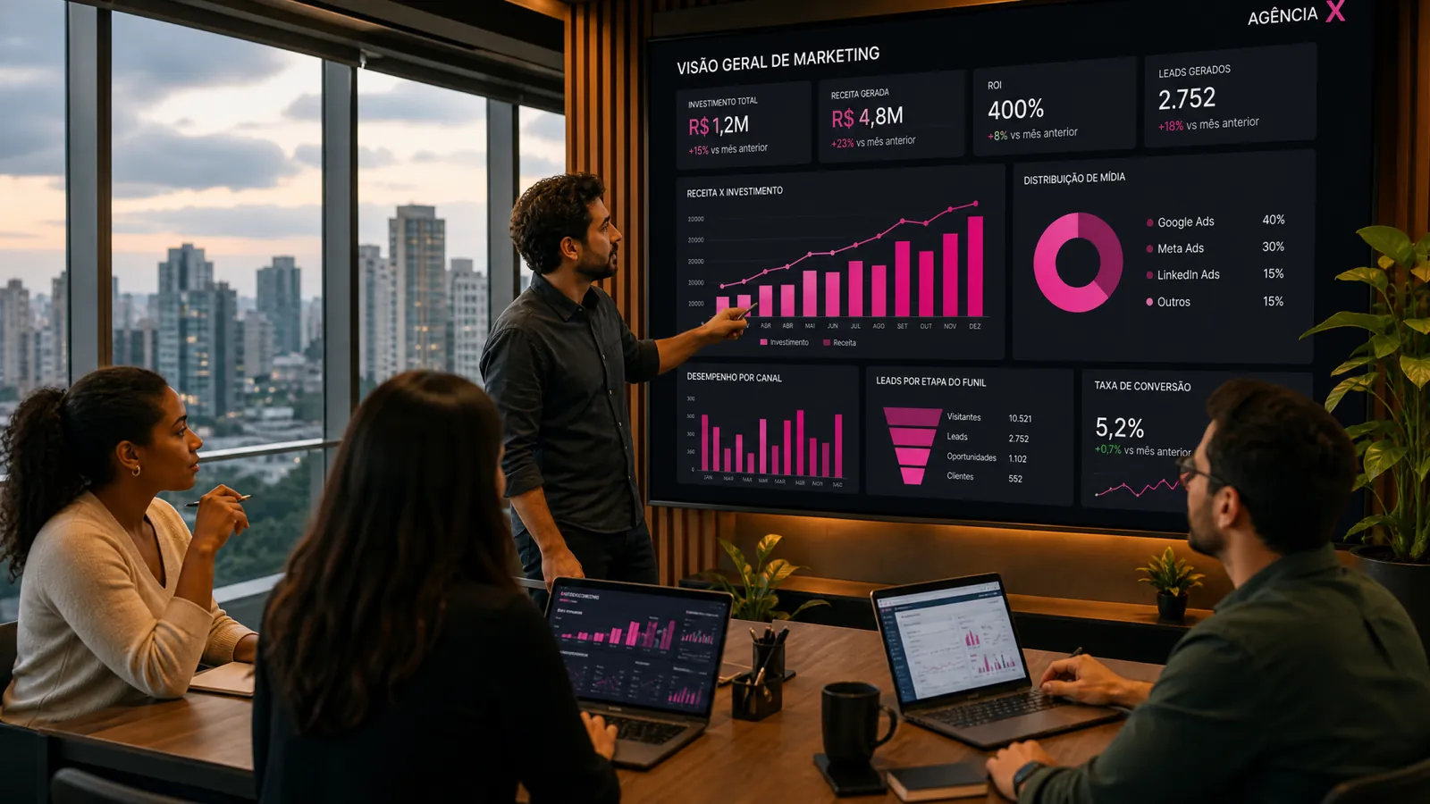 Análise de dados para benchmark de marketing digital