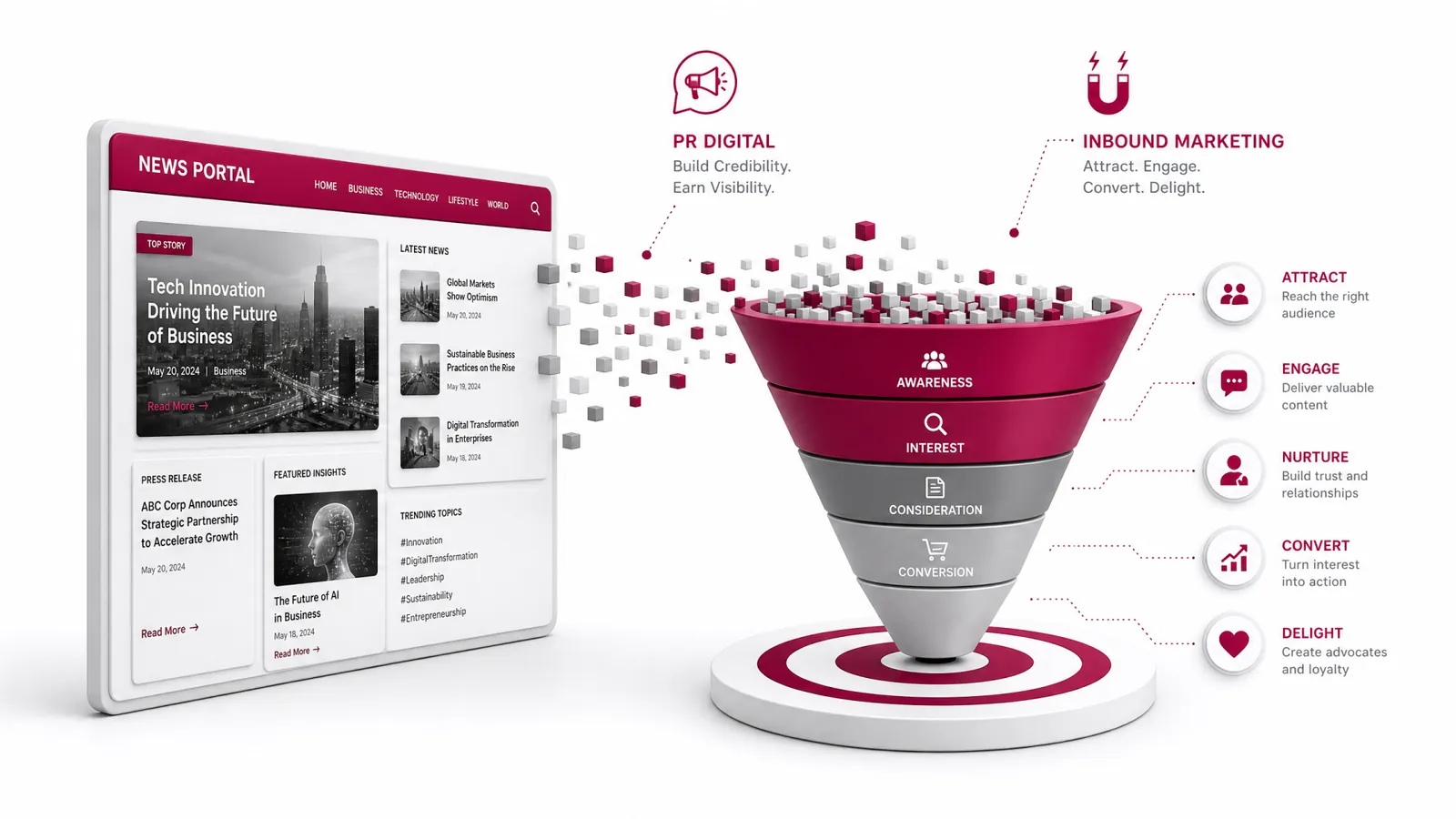 Planejamento de relações públicas digitais e inbound marketing